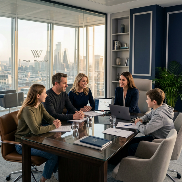 A family meeting with their NXT advisor